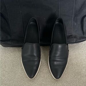 Vince Pierce Perforated Leather Slip-On Shoes – Size 7 / 37 Europe women’s